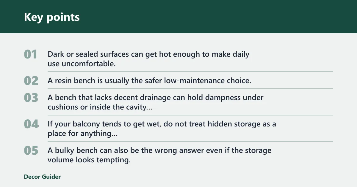 Key points: What does not?