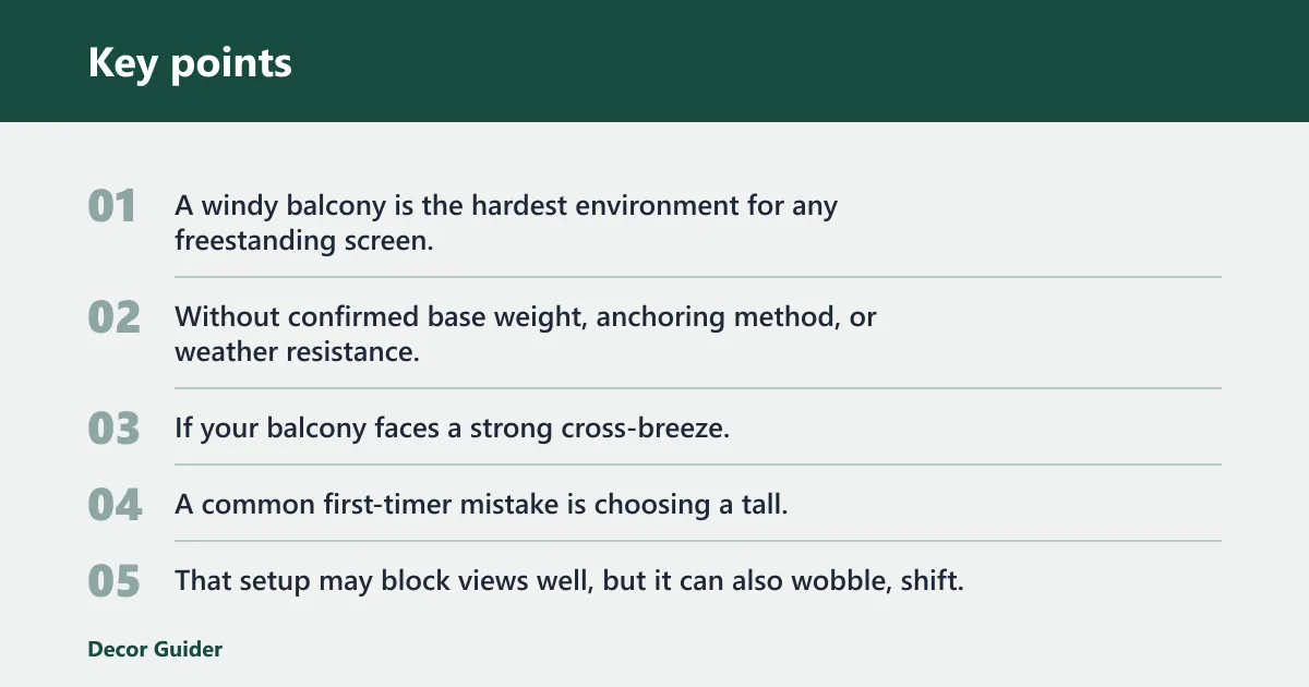 Key points: What does not