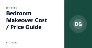 Bedroom Makeover Cost / Price Guide