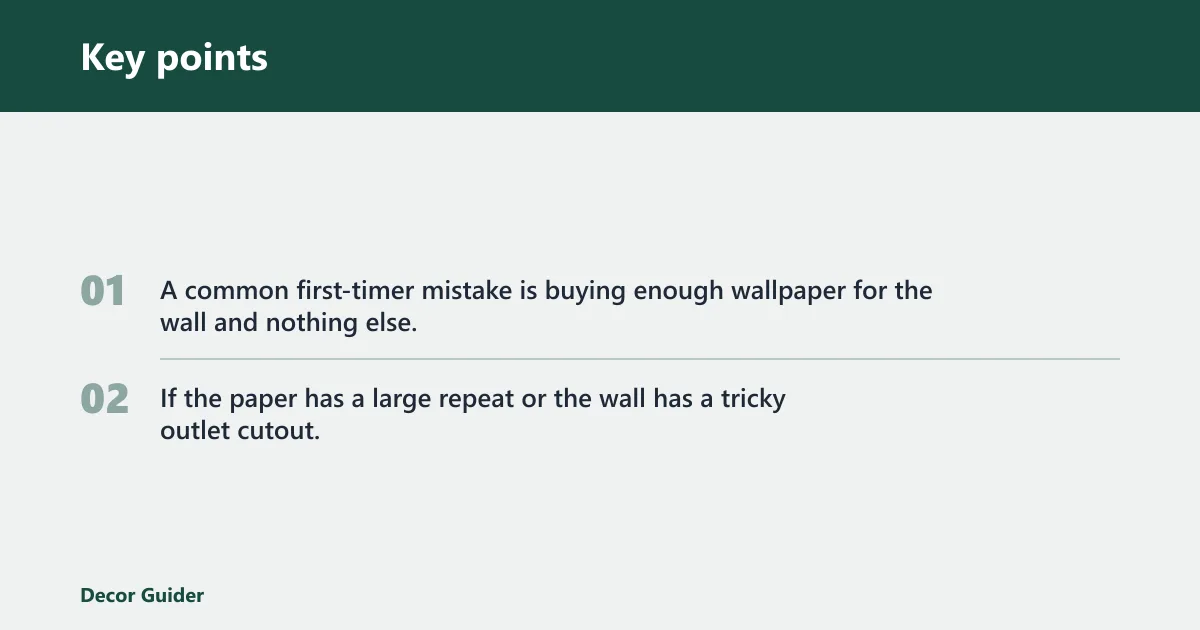 Key points: Bedroom wallpaper checklist