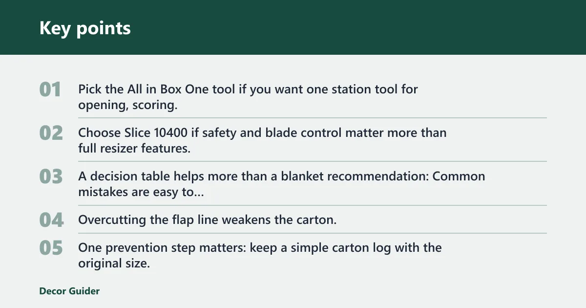 Key points: Which one should you buy