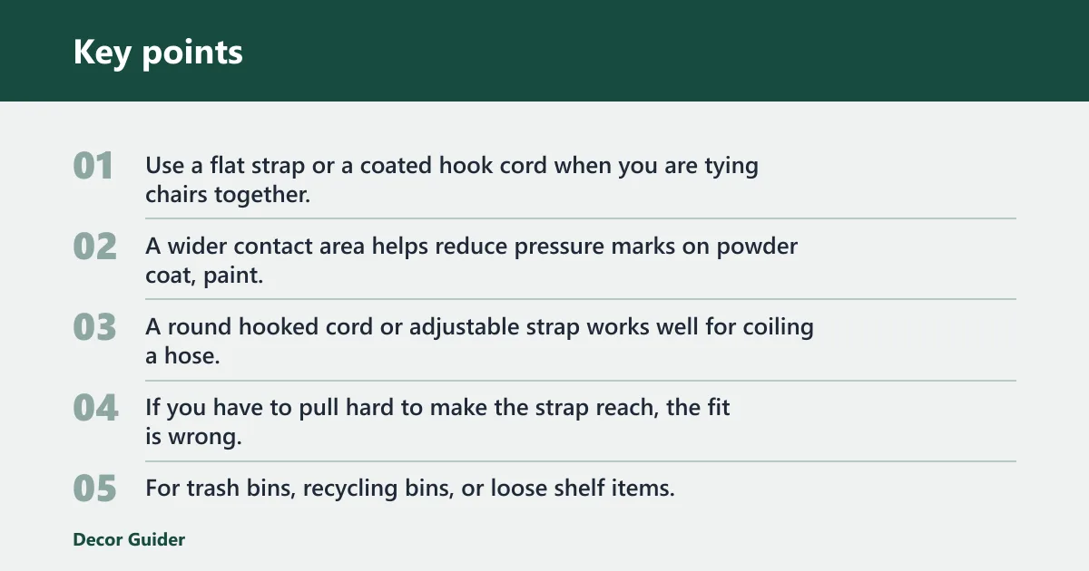 Key points: What are bungee straps used for at home?