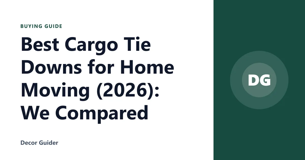 Best Cargo Tie Downs for Home Moving (2026): We Compared