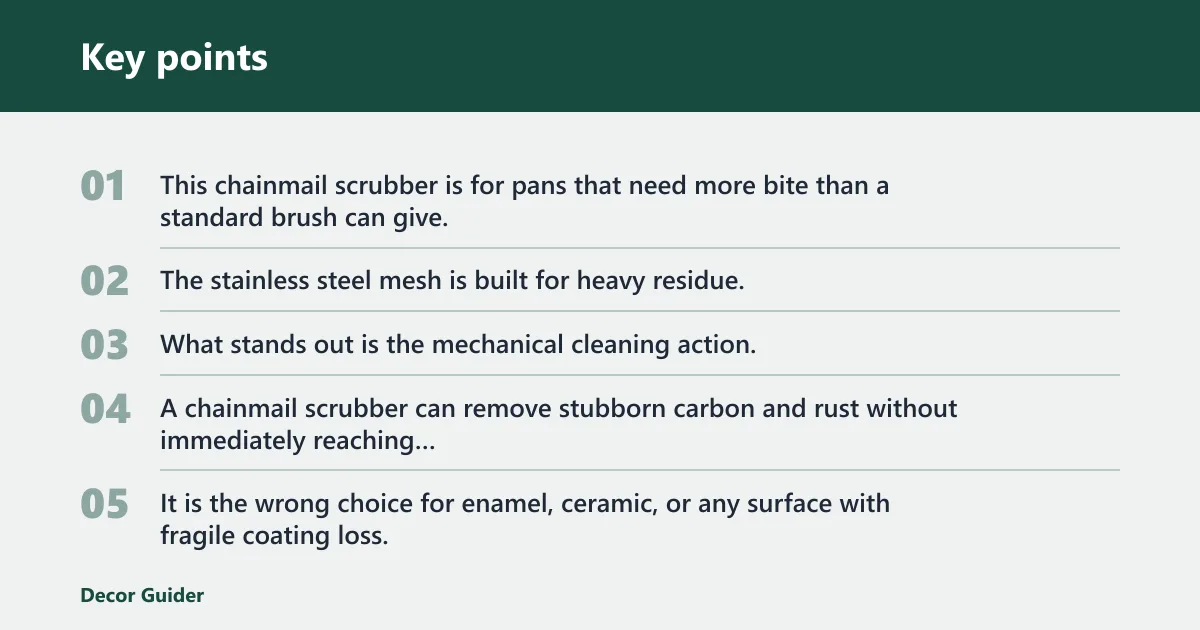 Key points: Heavy rust and carbon buildup: best for stubborn cleanup