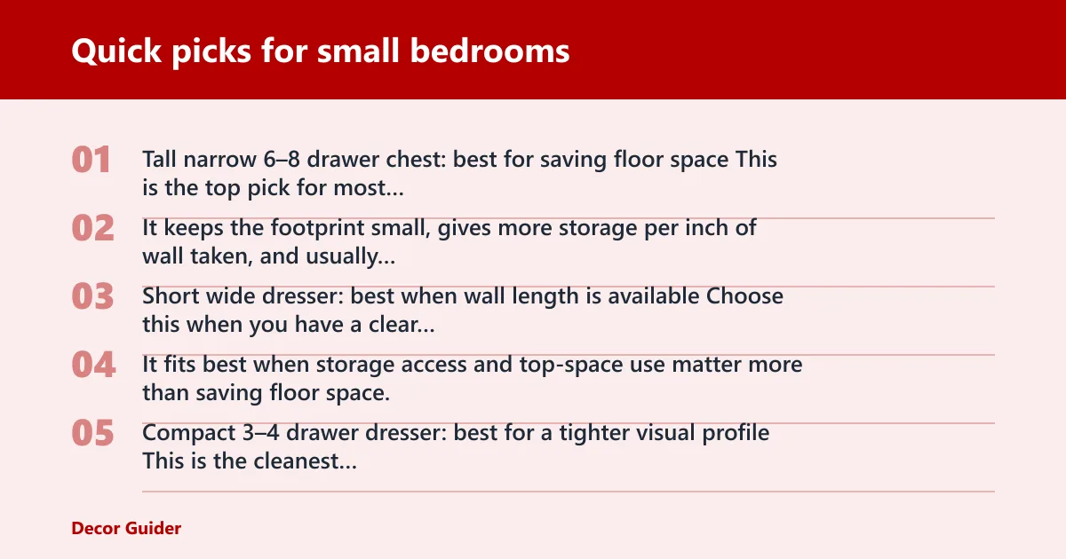 Steps: Quick picks for small bedrooms