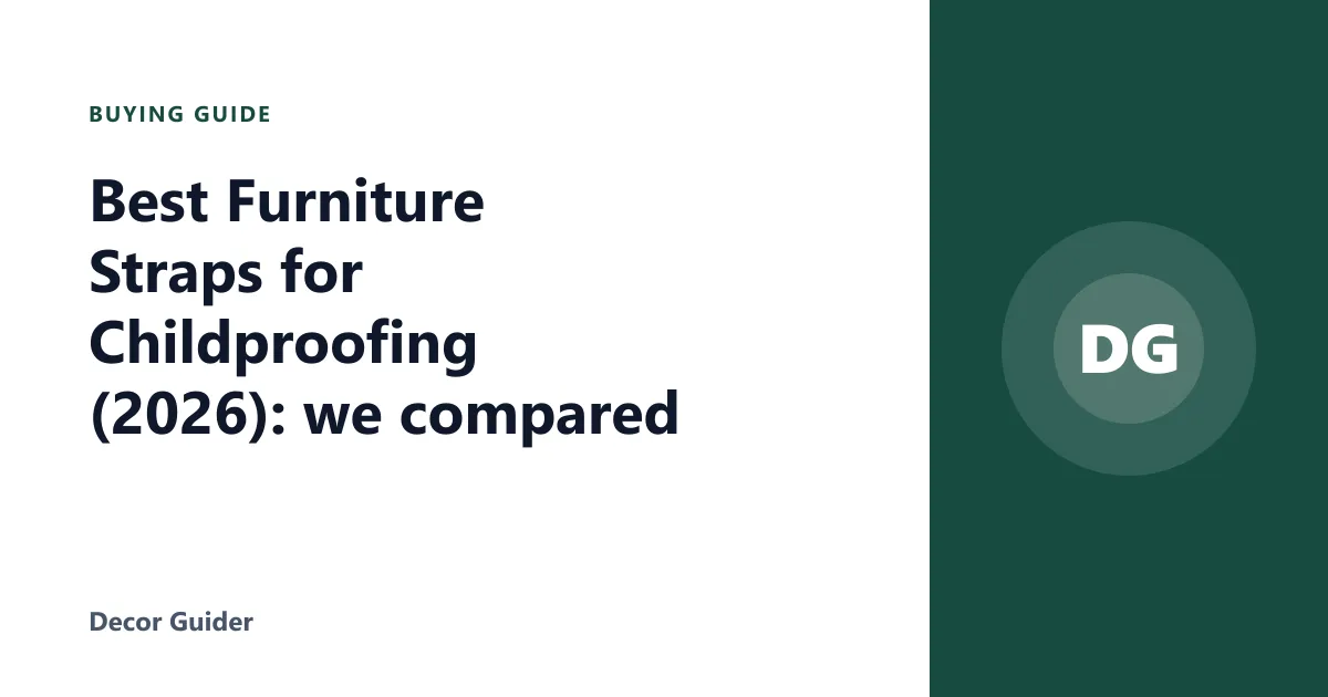 Best Furniture Straps for Childproofing (2026): we compared
