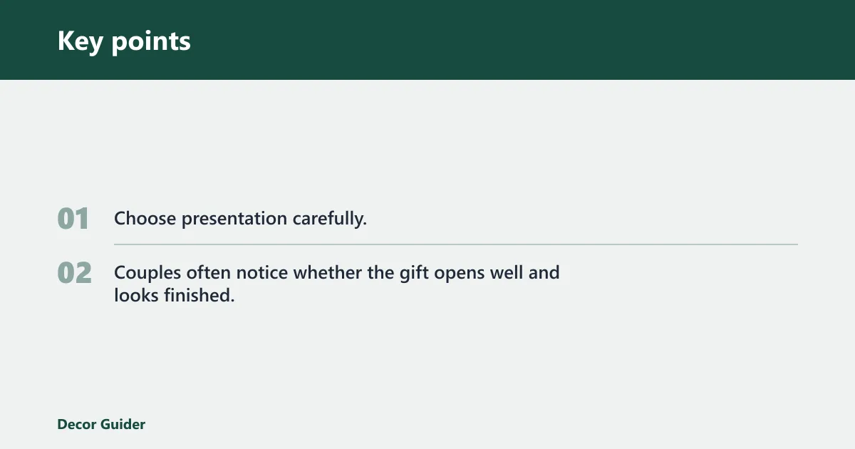 Key points: What is a thoughtful housewarming gift under $50 for a couple?