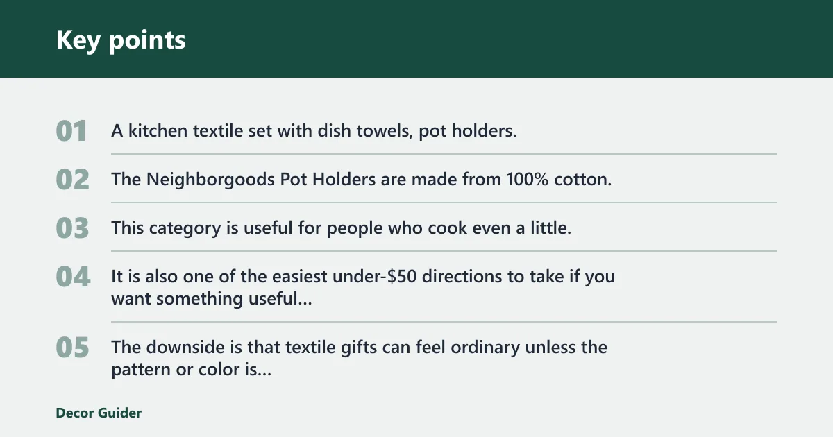 Key points: Kitchen gifts: best for daily use