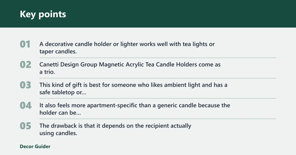 Key points: What are the best low-clutter decor gifts?