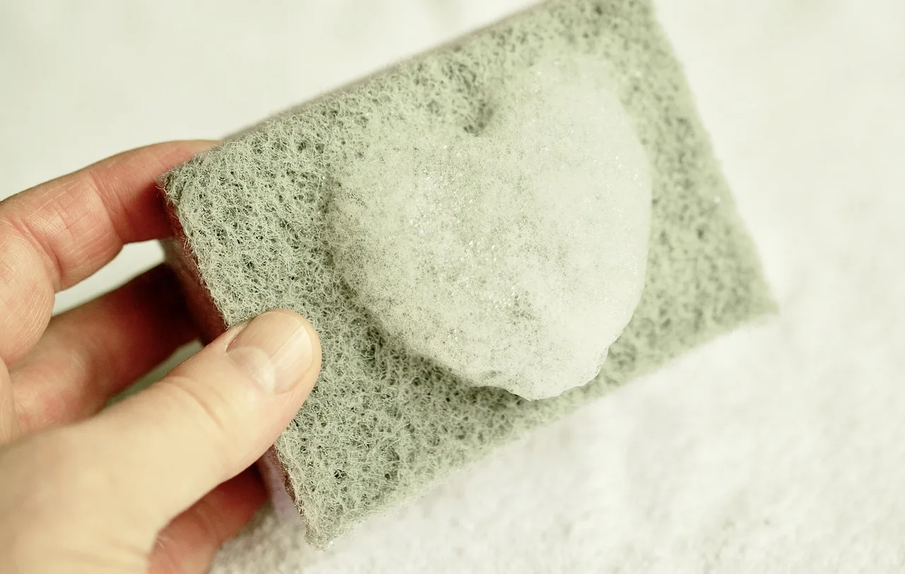 What makes a sponge safe for nonstick pans?