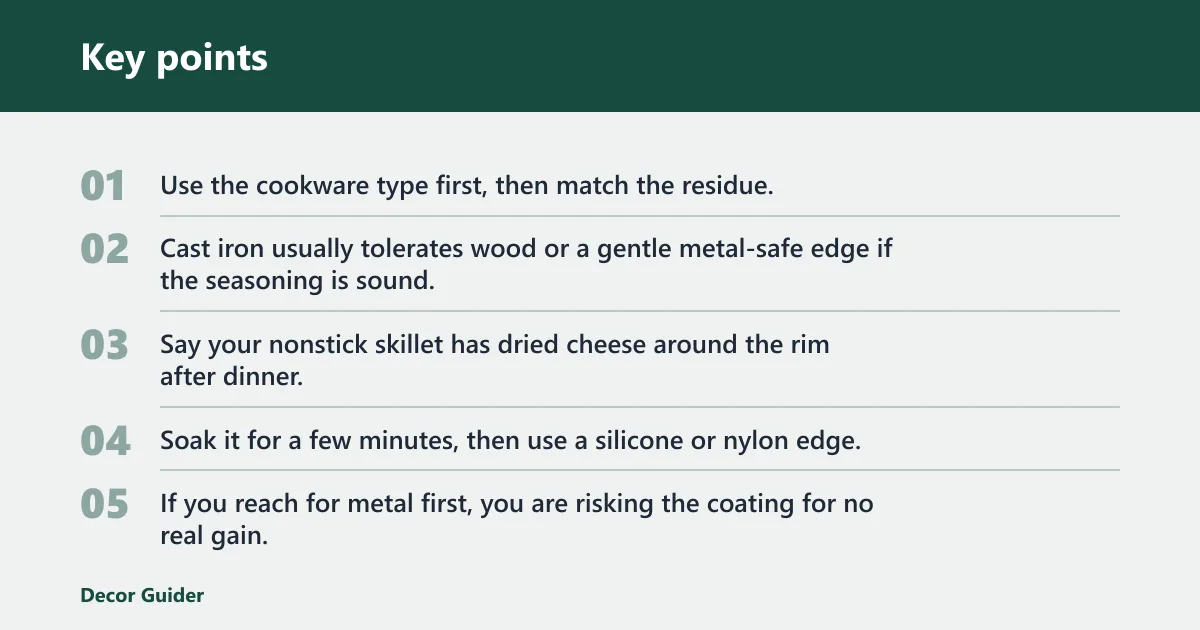 Key points: Which pan scraper should you use?
