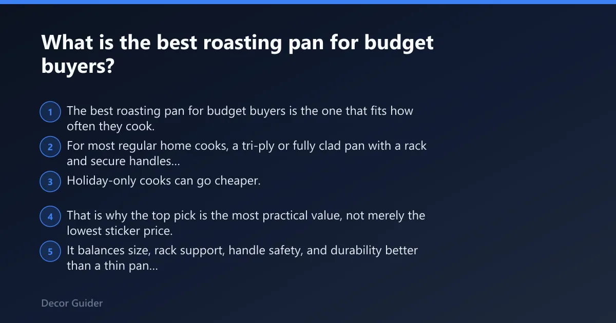 Steps: What is the best roasting pan for budget buyers?