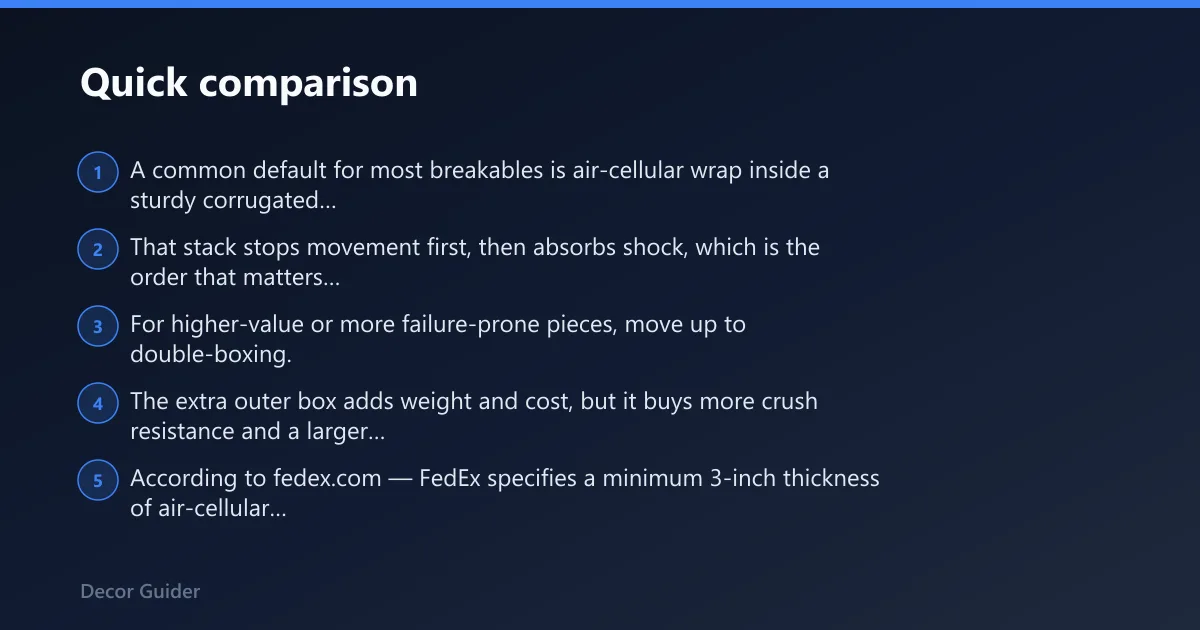 Steps: Quick comparison