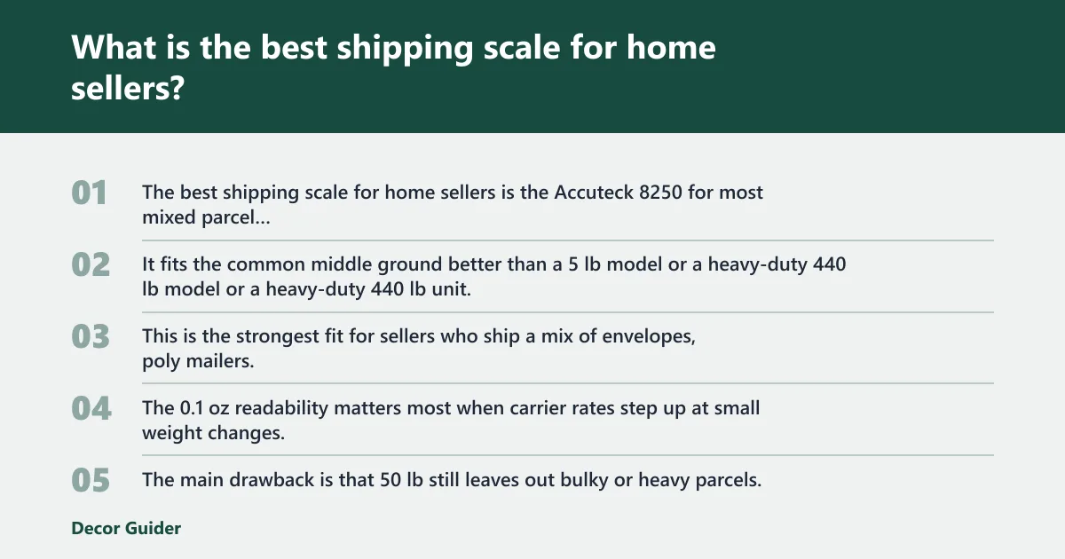 Steps: What is the best shipping scale for home sellers?