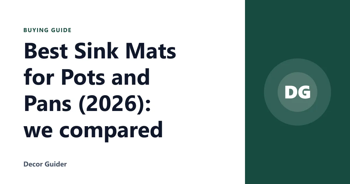 Best Sink Mats for Pots and Pans (2026): we compared