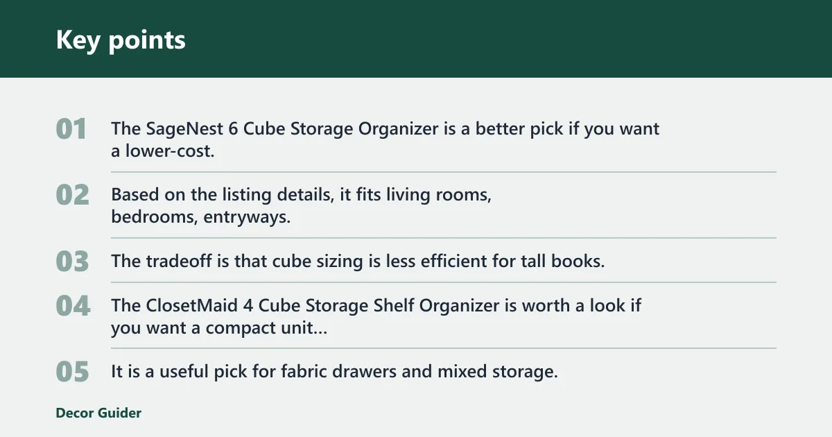 Key points: Alternatives