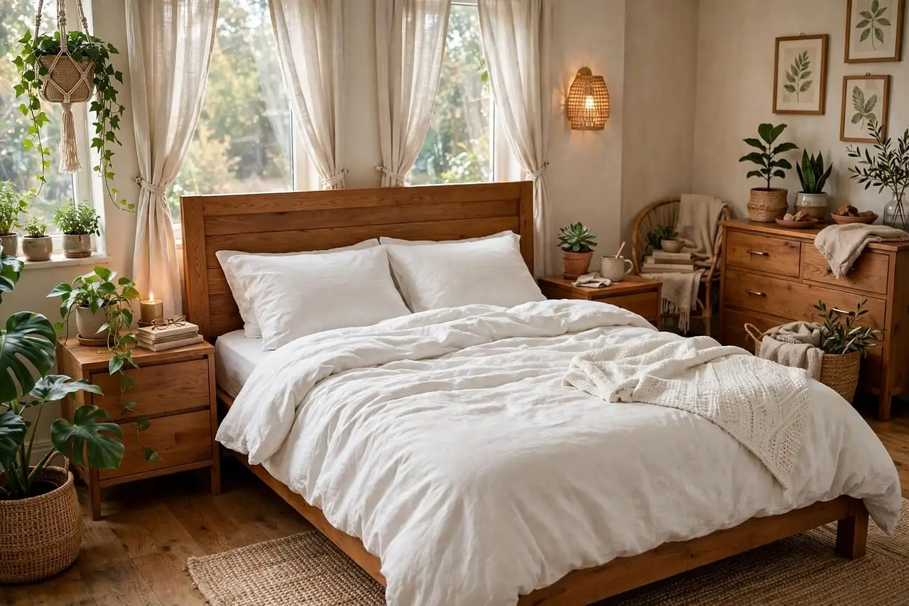 What makes a boho bedroom look boho?