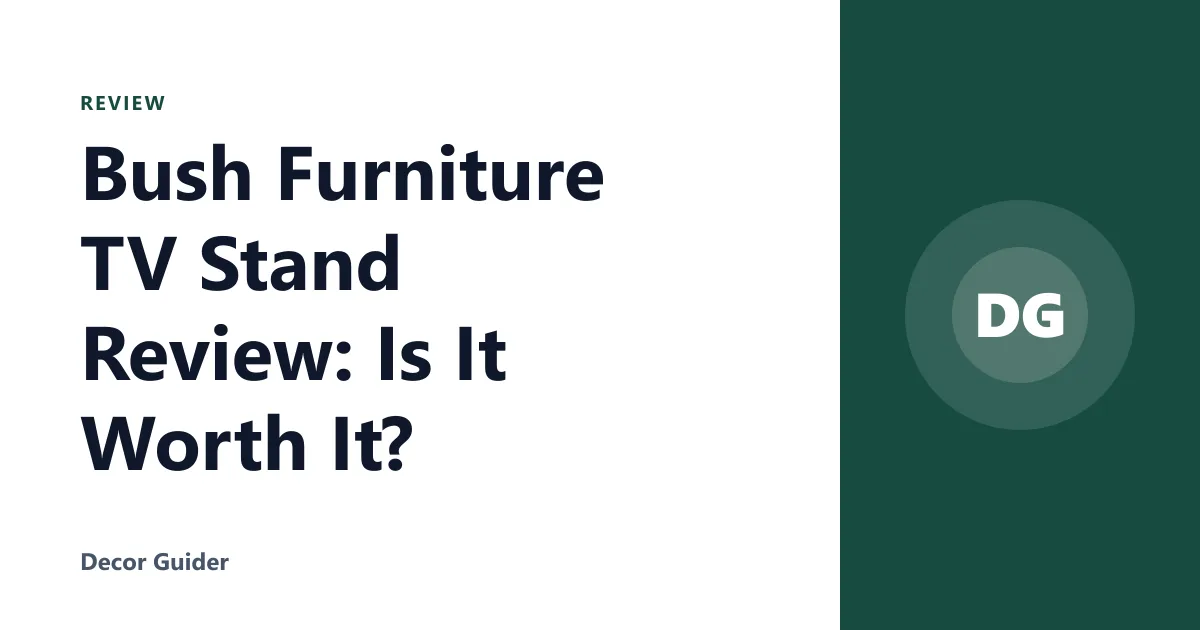 Bush Furniture TV Stand Review: Is It Worth It?