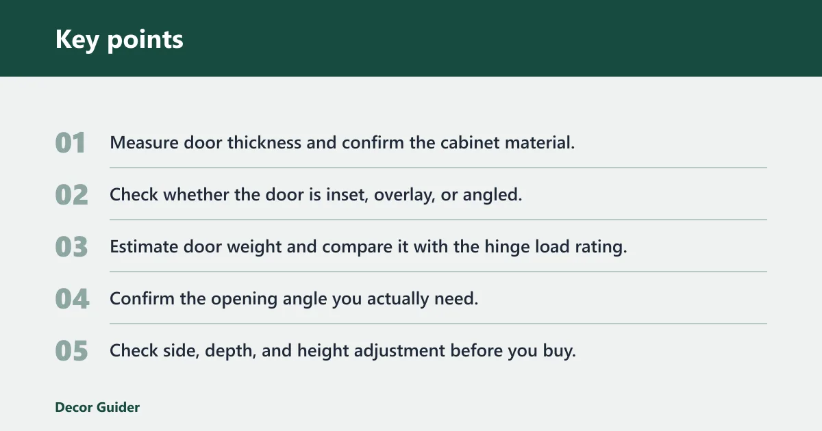 Key points: How do you choose the right size?