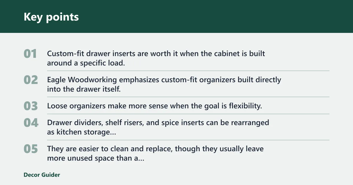 Key points: Alternatives