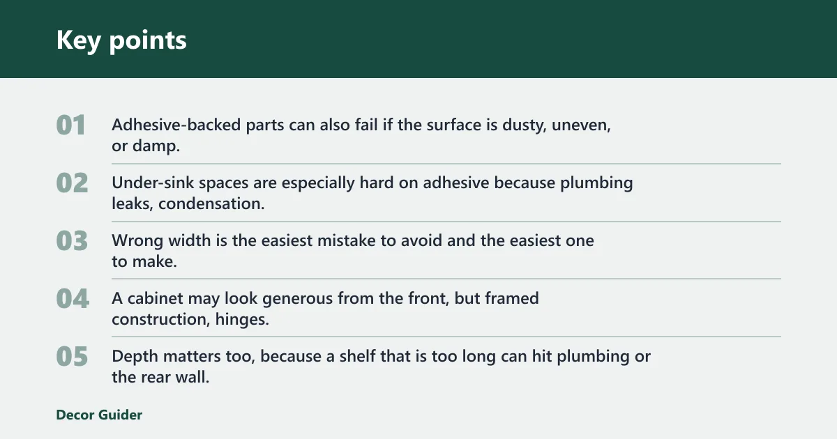 Key points: What does not work?