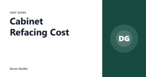 Cabinet Refacing Cost