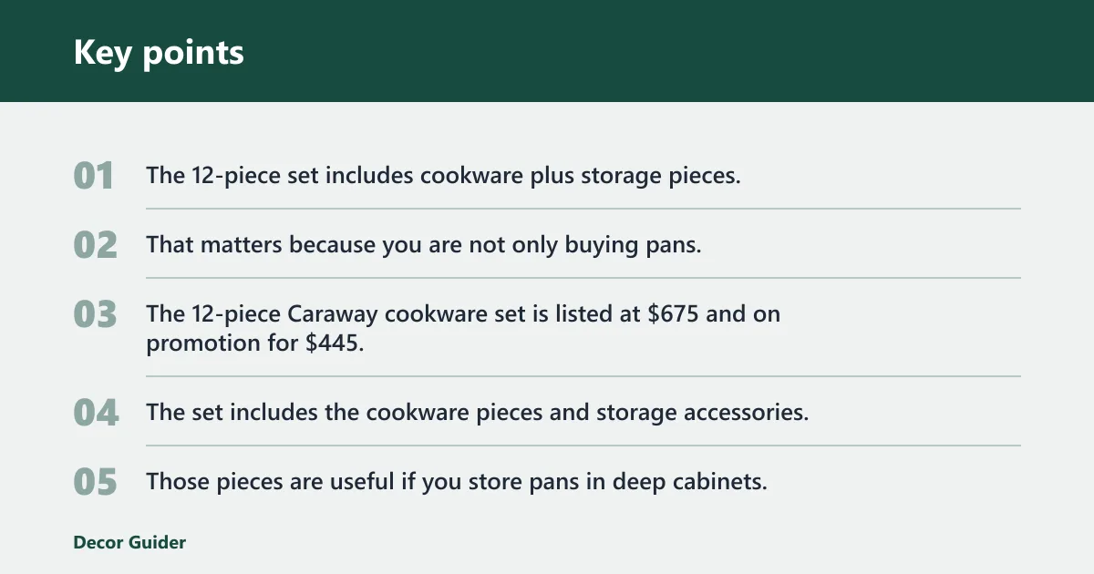 Key points: What is Caraway cookware?