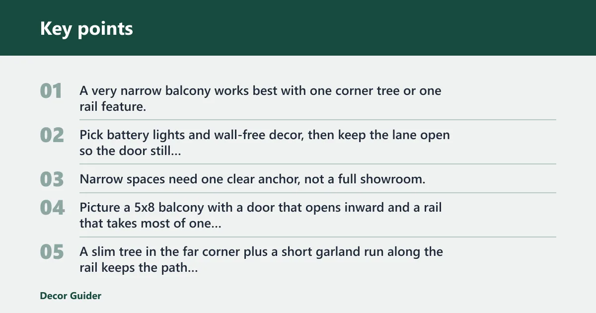Key points: Mini tree and lanterns
