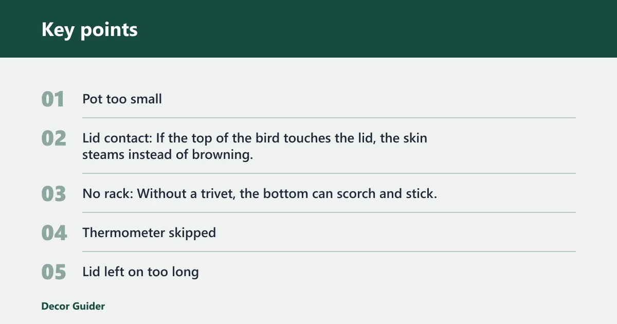Key points: Common mistakes