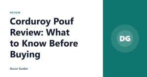 Corduroy Pouf Review: What to Know Before Buying