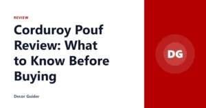Corduroy Pouf Review: What to Know Before Buying