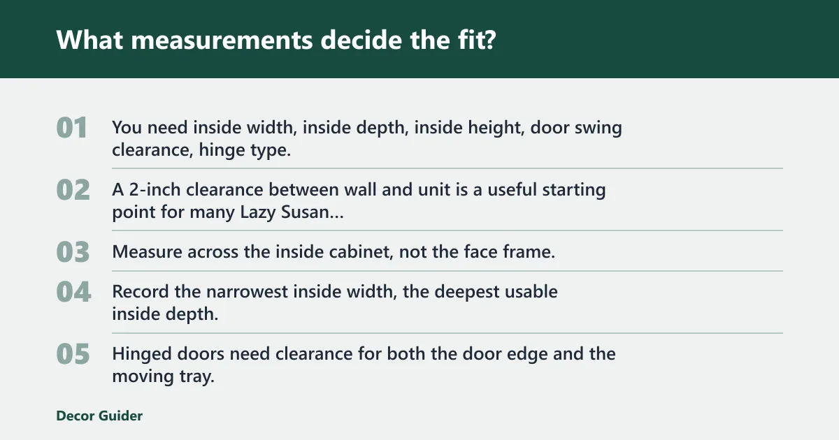 Steps: What measurements decide the fit?