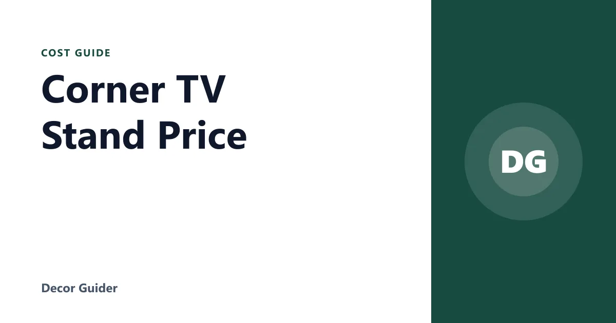 Corner TV Stand Price