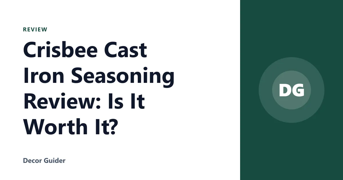 Crisbee Cast Iron Seasoning Review: Is It Worth It?