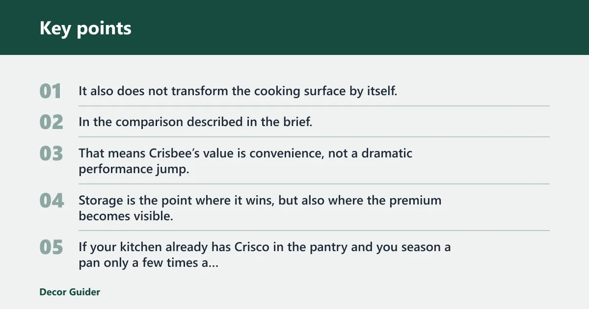 Key points: What does not