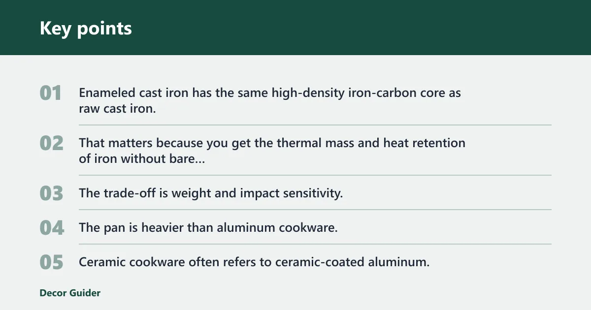 Key points: What is each cookware type?