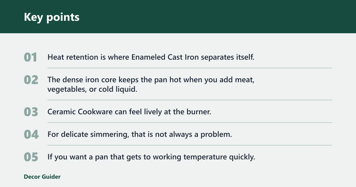 Key points: Which heats faster?