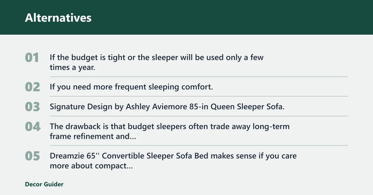 Steps: Alternatives