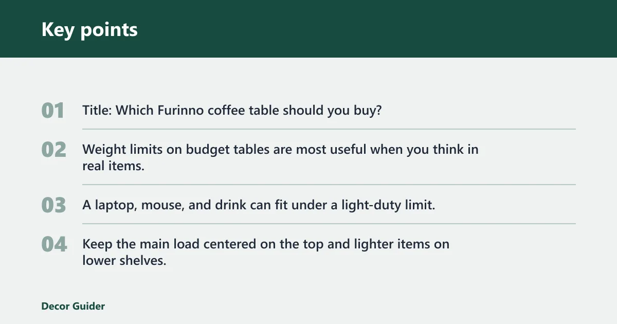 Key points: Which Furinno coffee table should you buy?
