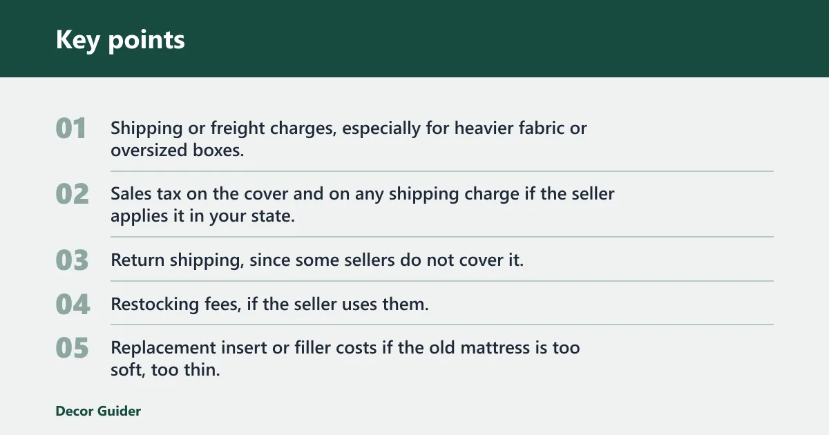 Key points: How much should you budget?