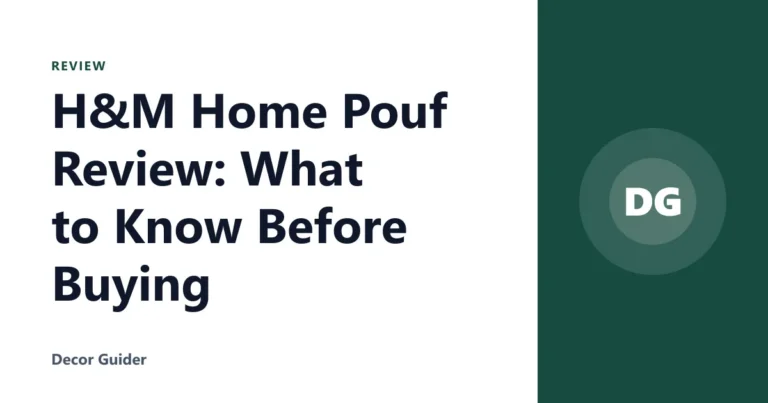 H&M Home Pouf Review: What to Know Before Buying