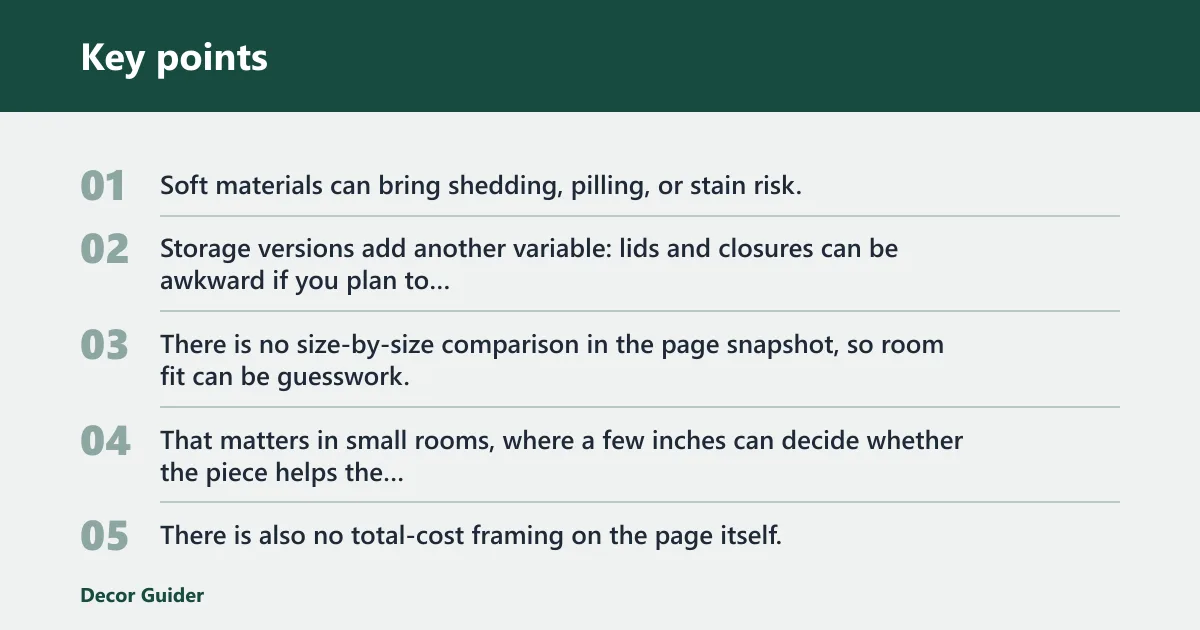 Key points: What does not?