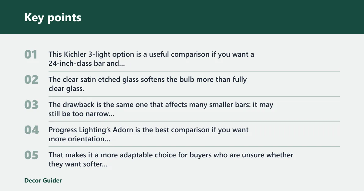 Key points: Alternatives