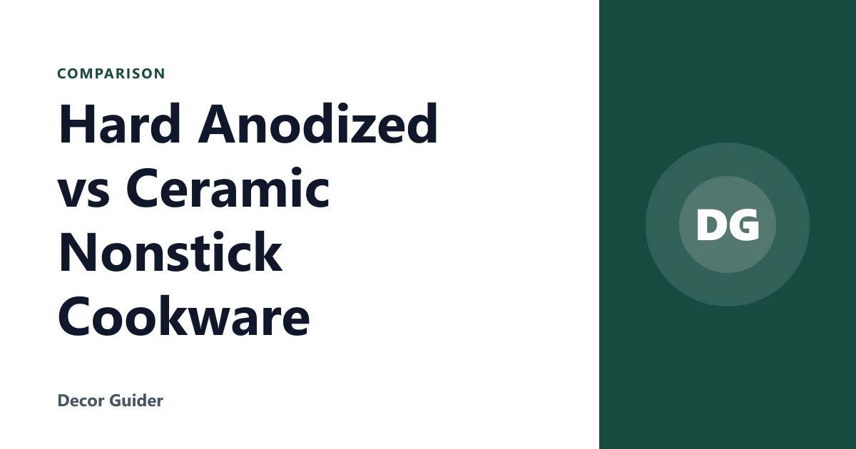 Hard Anodized vs Ceramic Nonstick Cookware