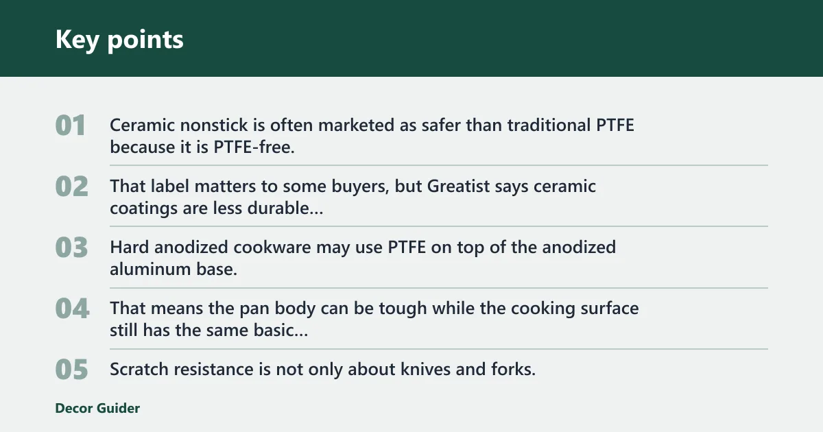 Key points: How do the coatings compare side by side?