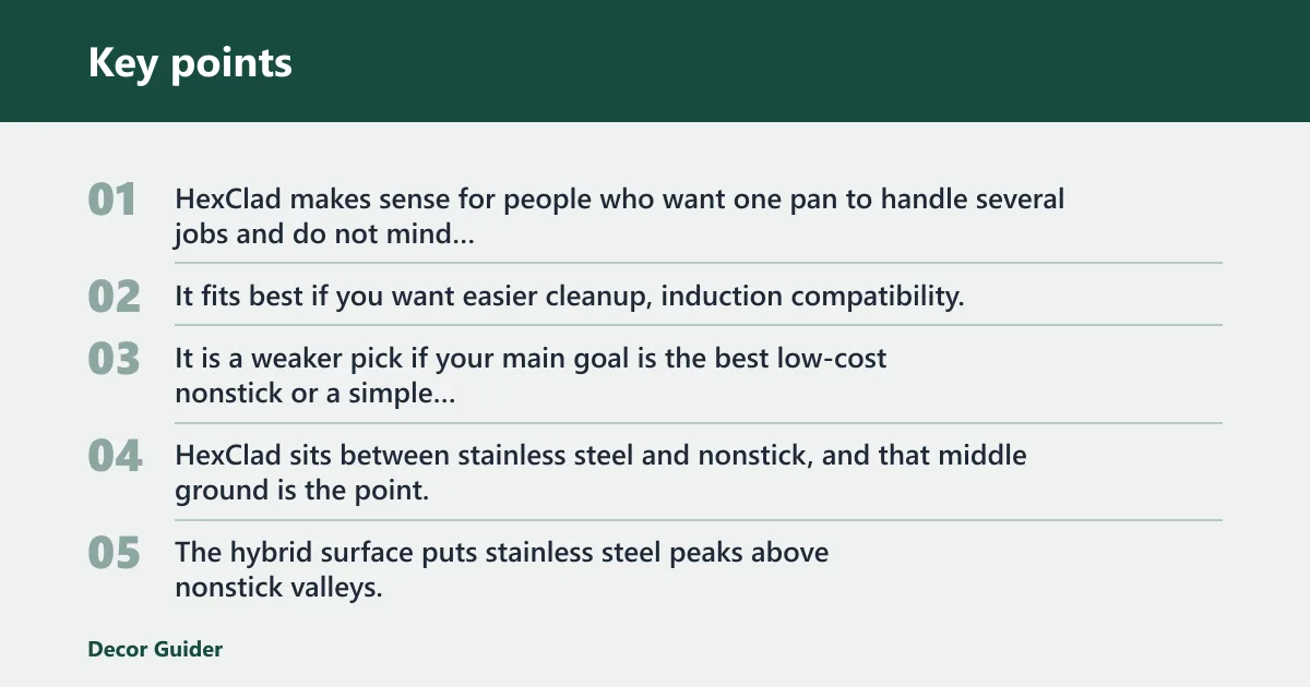 Key points: Is HexClad cookware worth it?