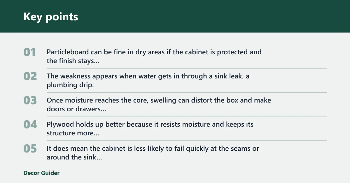 Key points: Cabinet materials and box construction