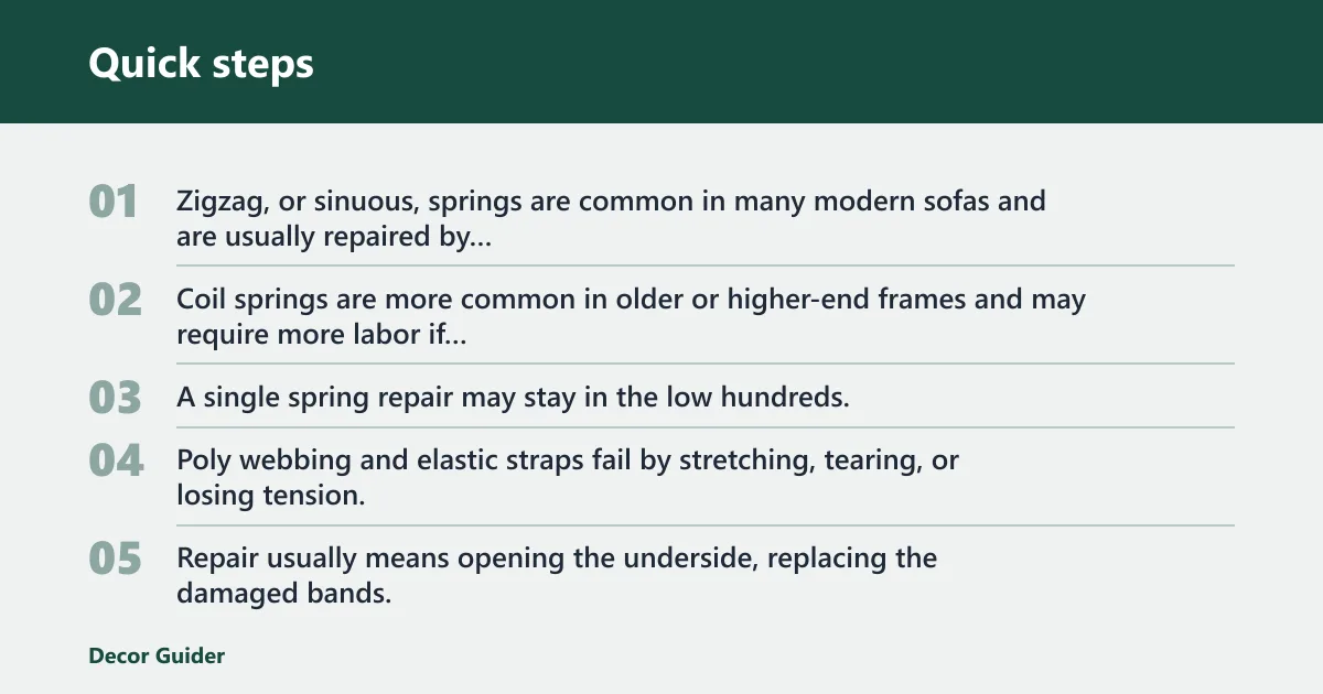 Quick steps: What does it cost to fix each failing component?