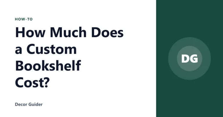 How Much Does a Custom Bookshelf Cost?