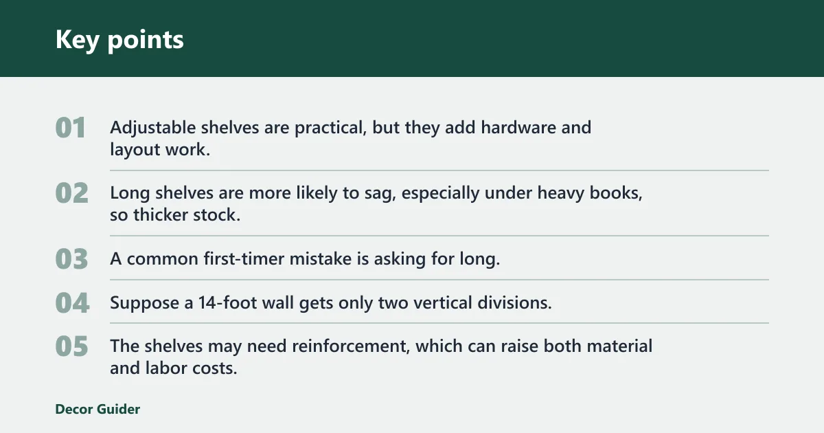 Key points: What features raise the quote?